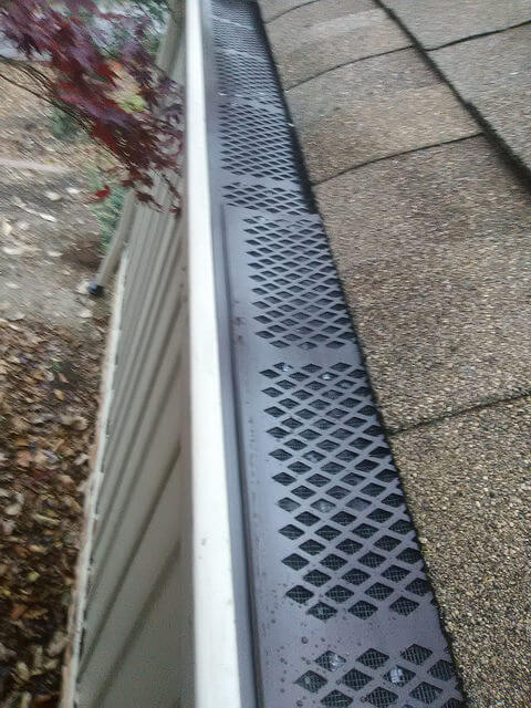 Clean gutters with newly installed gutter guards in Winchester, VA by A+ Handyman