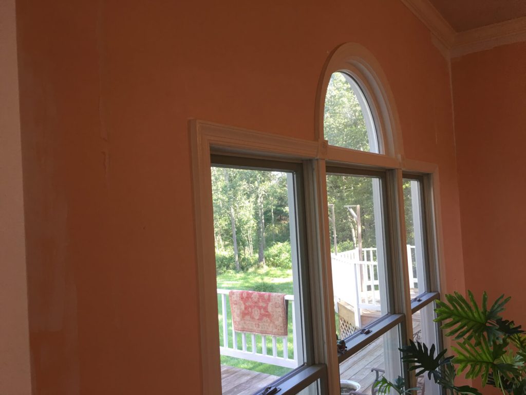 Freshly painted interior wall in Winchester, VA by A+ Handyman