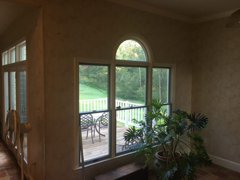 Scuffed, dated interior wall before repainting in Winchester, VA