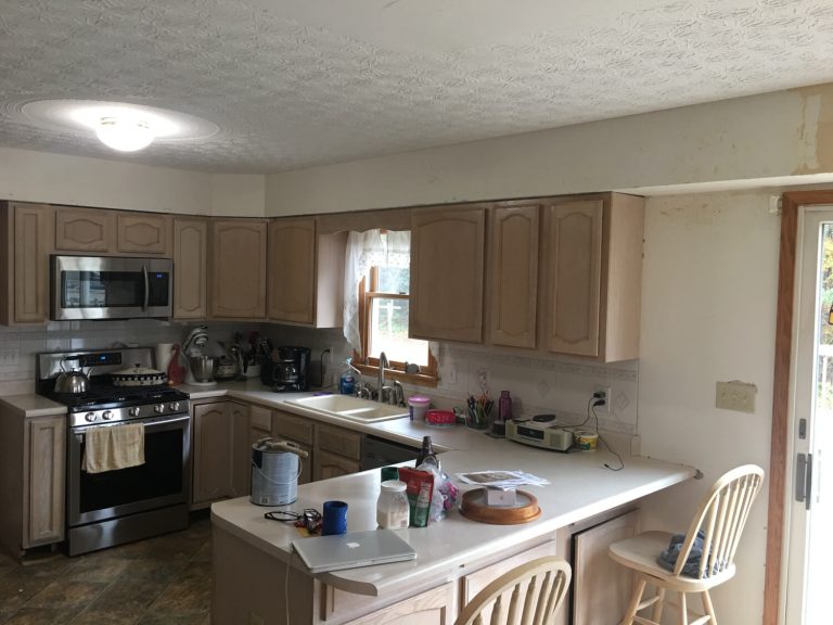Dated, cramped kitchen before remodeling in Winchester, VA