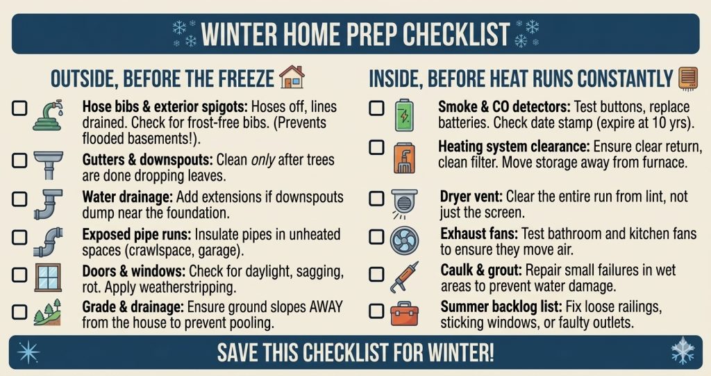 The Fall Visit: What We Check Before the First Freeze
